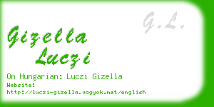 gizella luczi business card